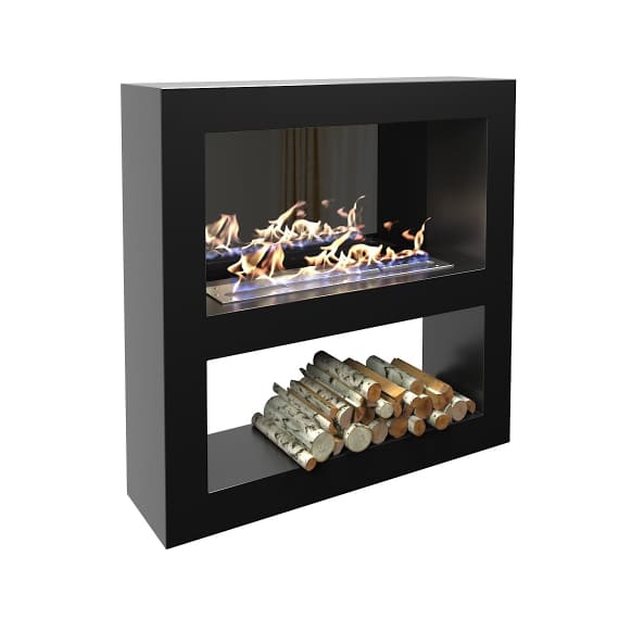 Биокамин "Русский огонь" Лобби 900 настенный с защитным и декоративным стеклом по цене 56 950 руб.