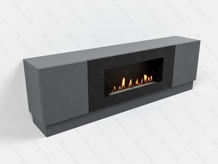 Тумба универсальная Lux Fire "Байкал" 1600, графит, с биокамином 900 по цене 73 854 руб.
