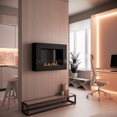 Биокамин SteelHeat WALL GRAND 900 черный, стекло по цене 30 960 руб.