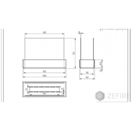 Биокамин ZeFire Apolon черный по цене 53 500 руб.